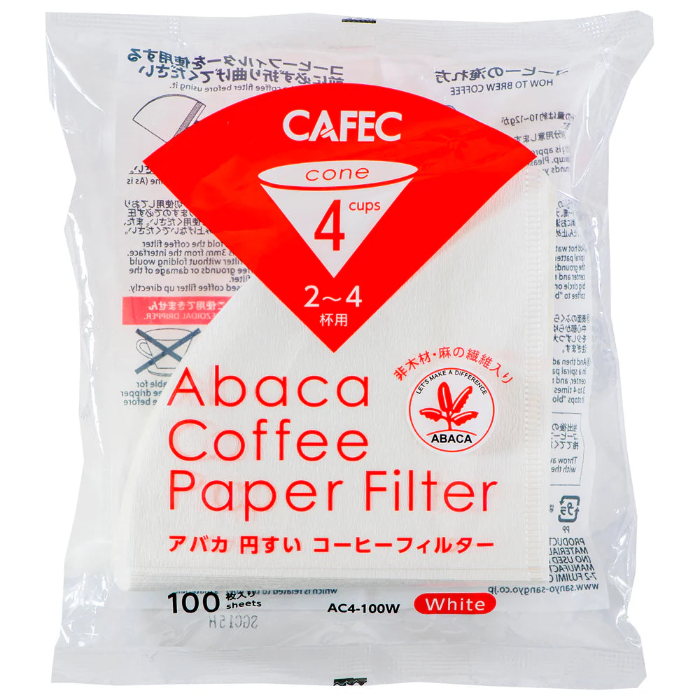 Cafec Abaca Filters (4 Cup, 100 sheets)