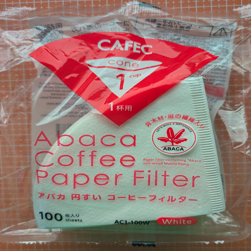 Cafec Abaca Filters (1 Cup, 100 sheets)