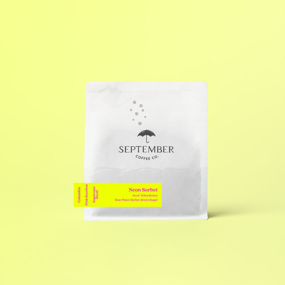 September - Neon Sorbet (Colombia) - Sugarcane Decaf Pink Bourbon  | 200g